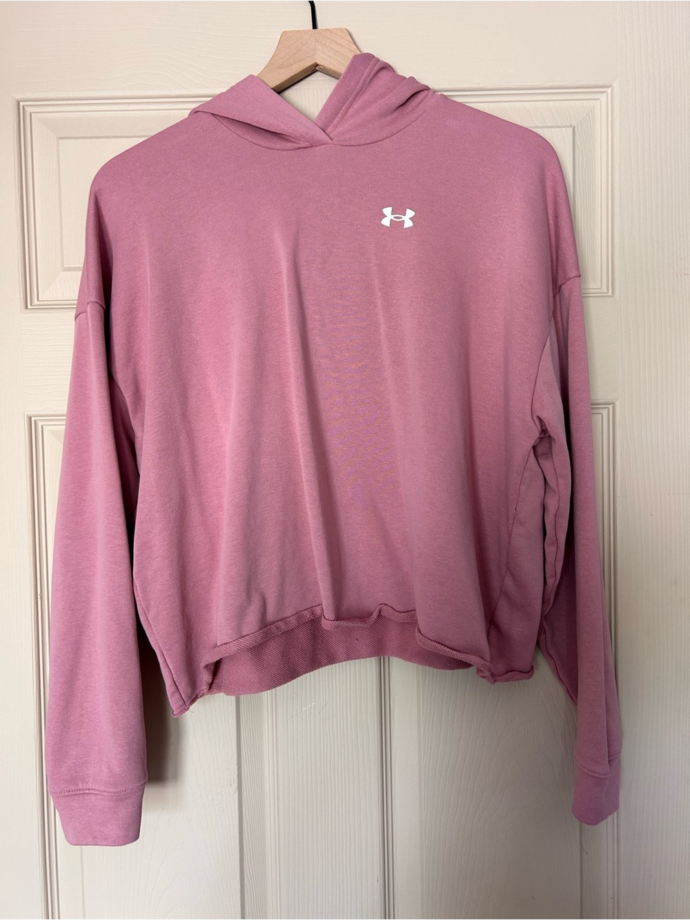 Under Armour Mauve Pink Hooded Pullover Sweatshirt